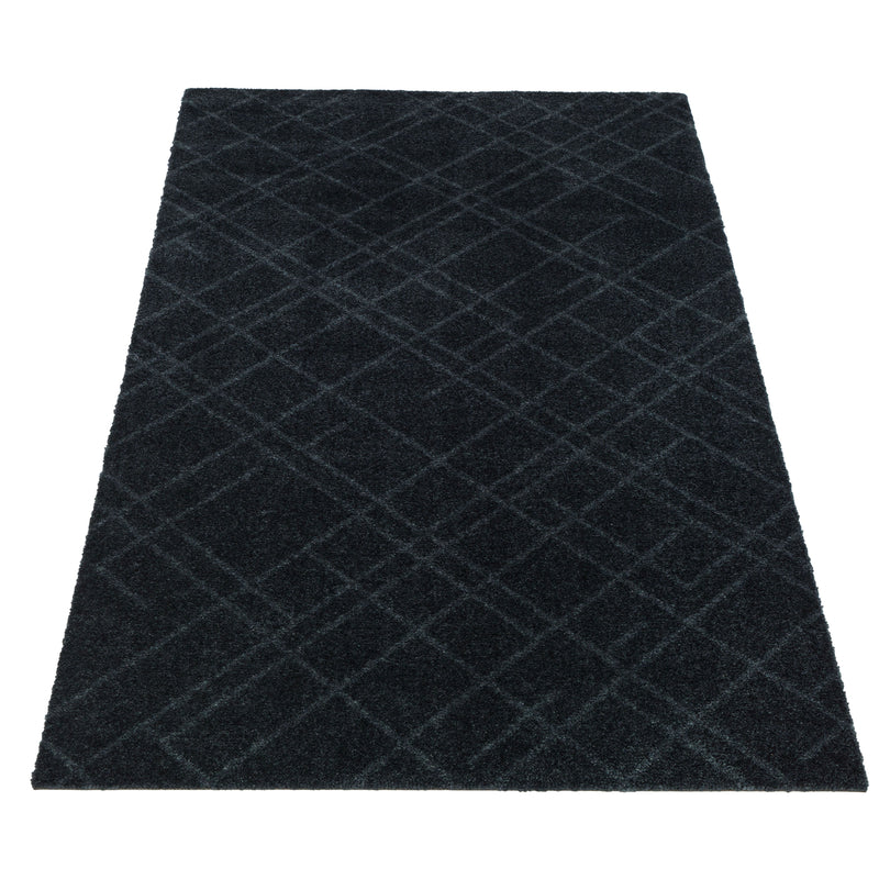 FUßMATTE 67 x 150 CM - LINES DARK GREY