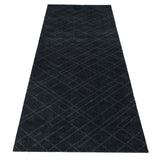FUßMATTE 67 x 200 CM LINES DARK GREY
