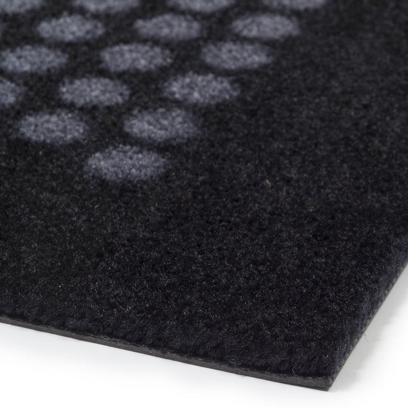 FUßMATTE 40x60 CM - DOT SCHWARZ/GRAU
