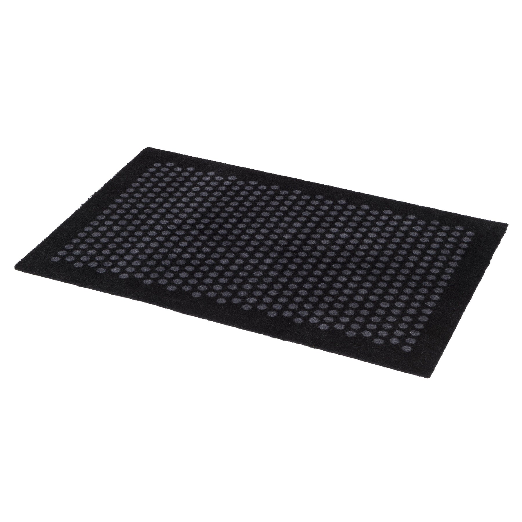 FUßMATTE 60 x 90 CM - DOT SCHWARZ/GRAU
