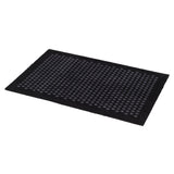 FUßMATTE 60 x 90 CM - DOT SCHWARZ/GRAU