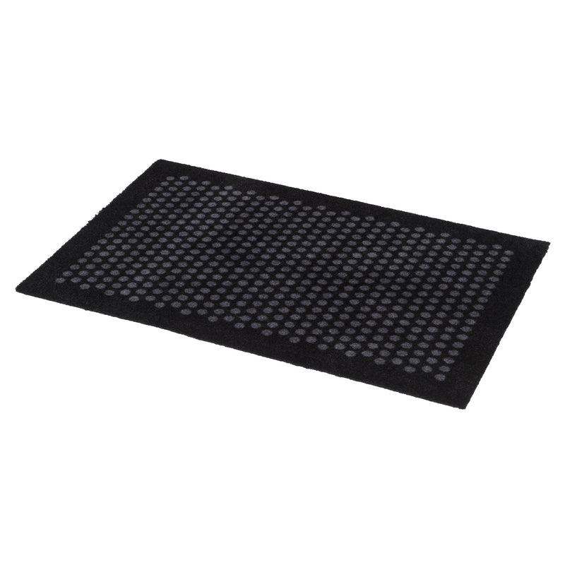 FUßMATTE 60 x 90 CM - DOT SCHWARZ/GRAU