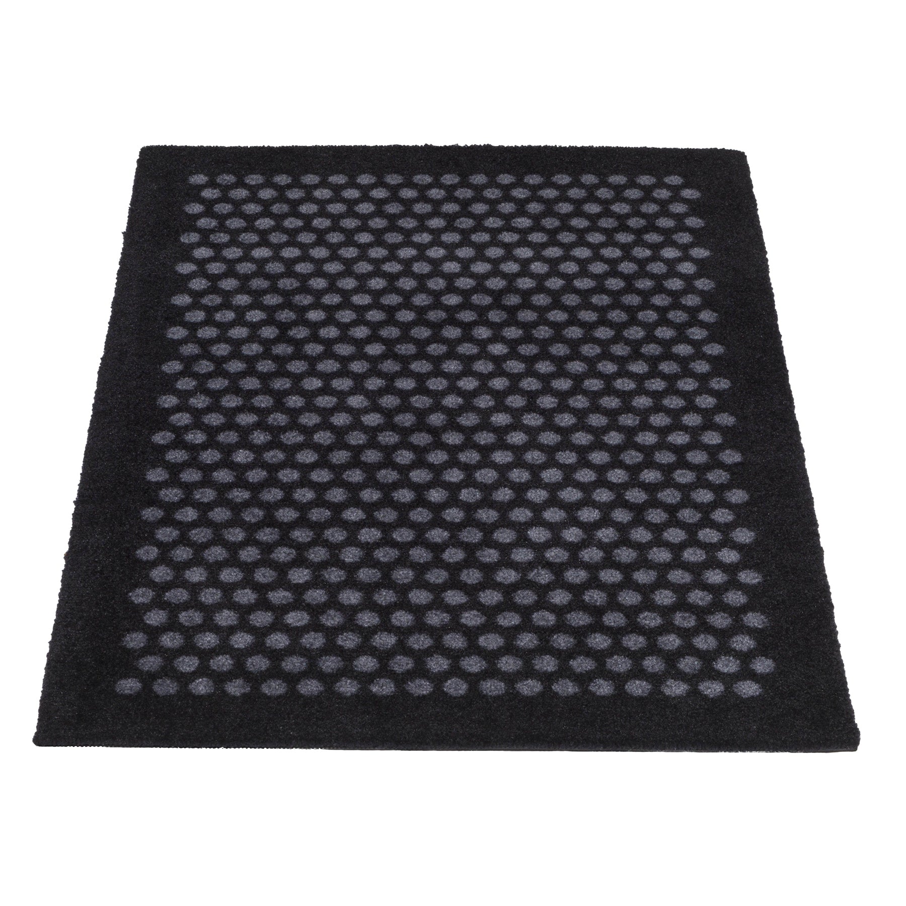 FUßMATTE 60 x 90 CM - DOT SCHWARZ/GRAU
