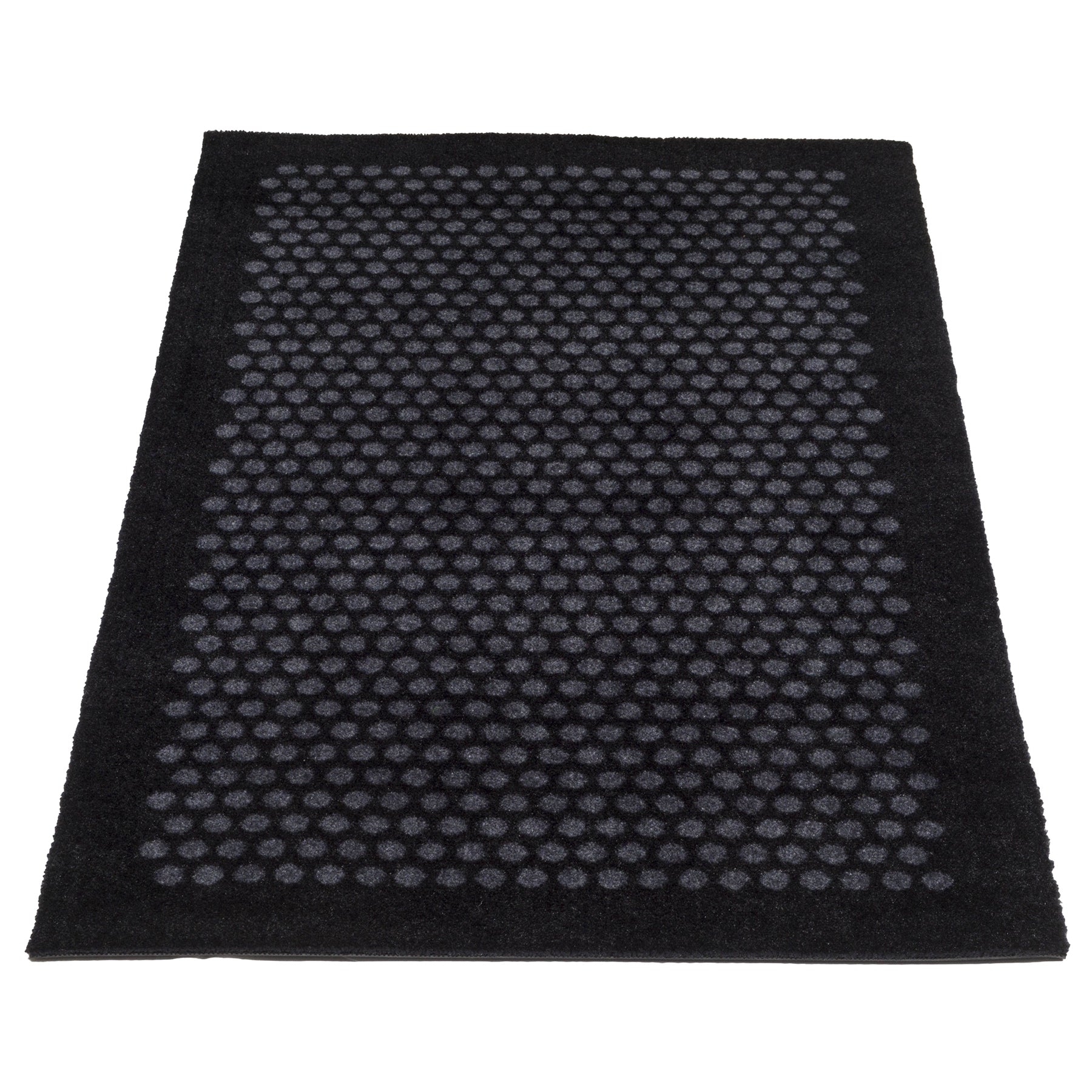 FUßMATTE 67 x 120 CM - DOT SCHWARZ/GRAU