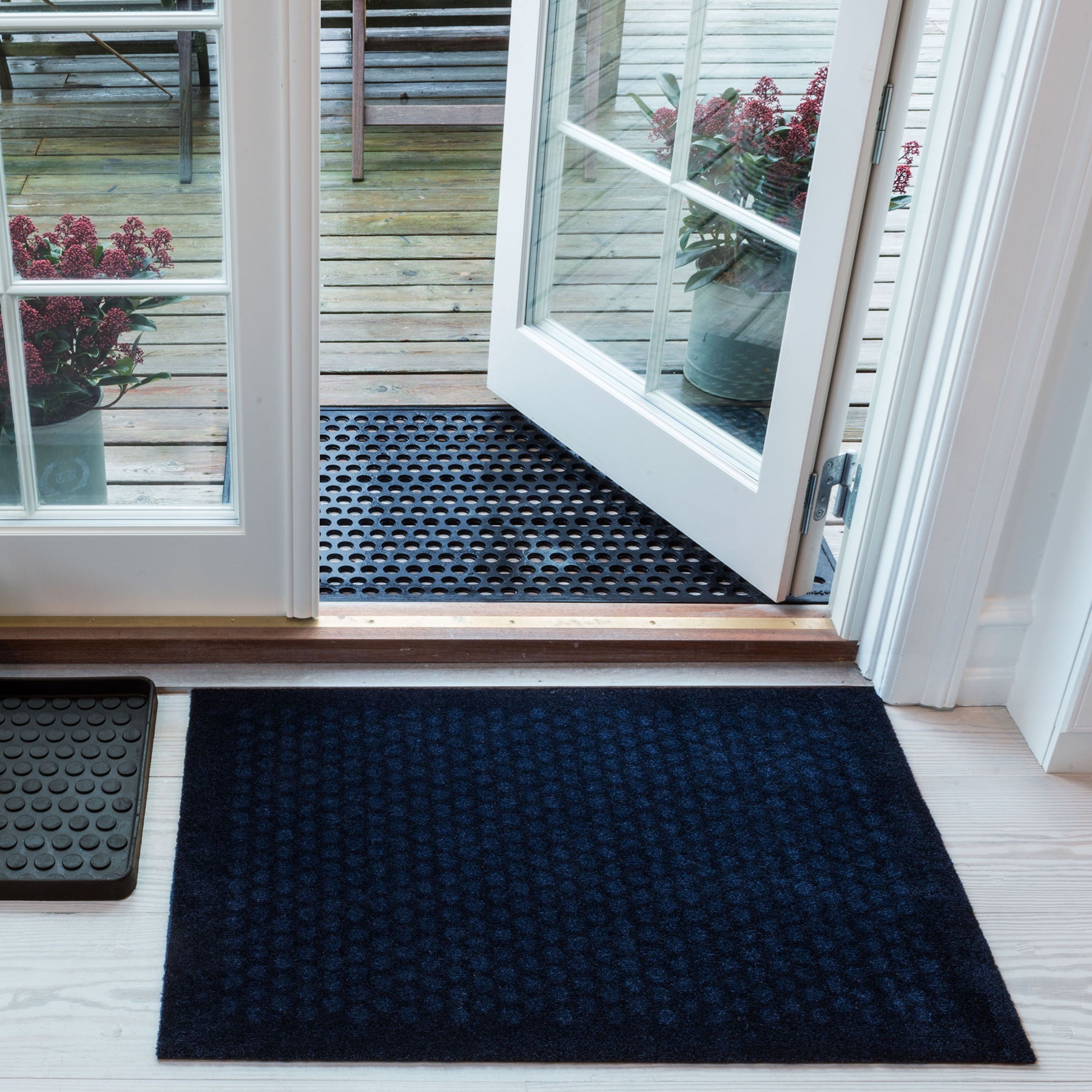 -50%  - FUßMATTE 60 x 90 CM - DOTS/BLUE