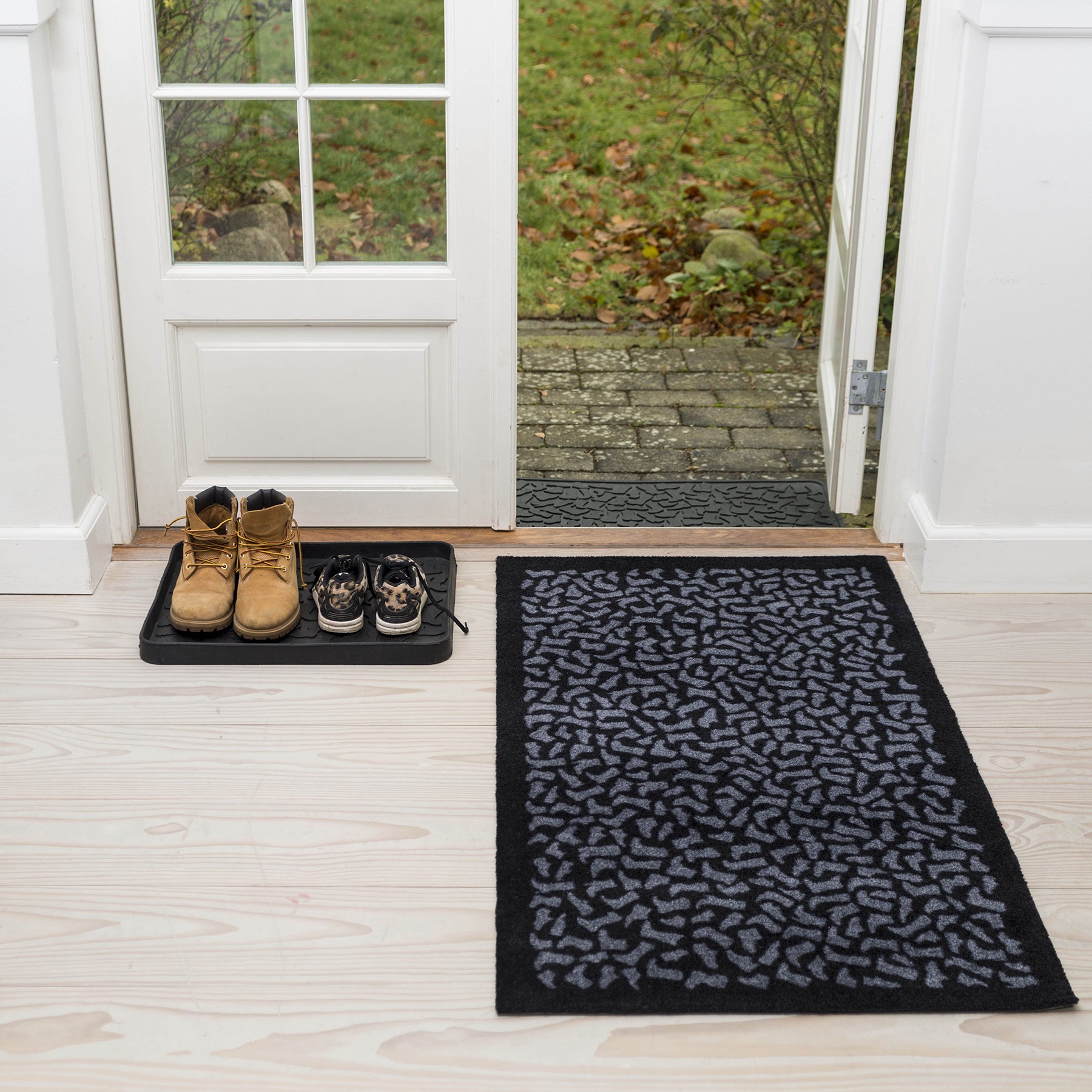 -50%  - FUßMATTE 67 x 200 CM - FOOTWEAR BLACK