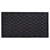 FUßMATTE 67 x 120 CM - GRAPHIC/BLACK GREY