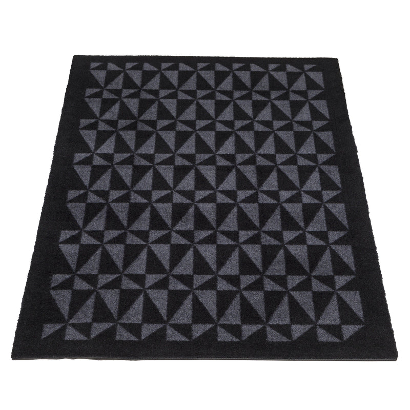 FUßMATTE 67 x 120 CM - GRAPHIC/BLACK GREY