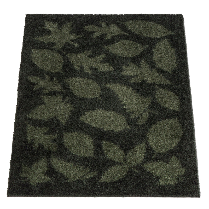 FUßMATTE 40 x 60 CM - LEAVES/DARK GREEN