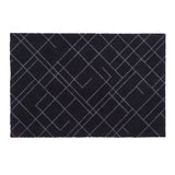 FUßMATTE 60 x 90 cm - LINES SCHWARZ/GRAU