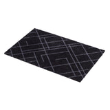 FUßMATTE 60 x 90 cm - LINES SCHWARZ/GRAU