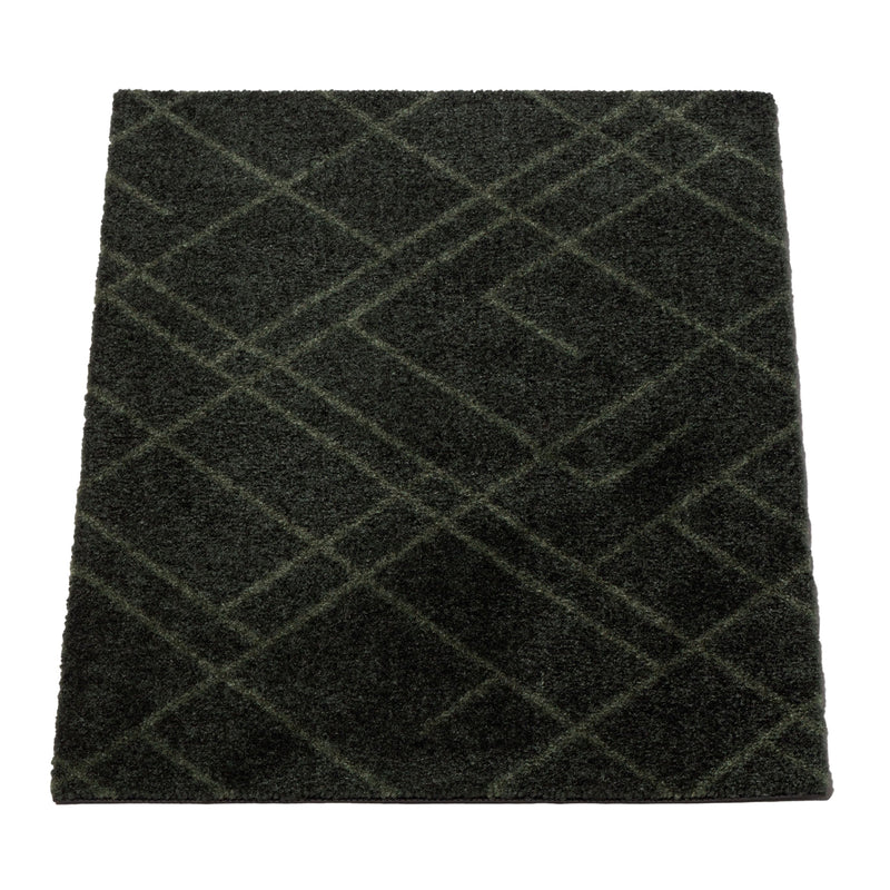 FUßMATTE 40 x 60 cm - LINES/DARK GREEN