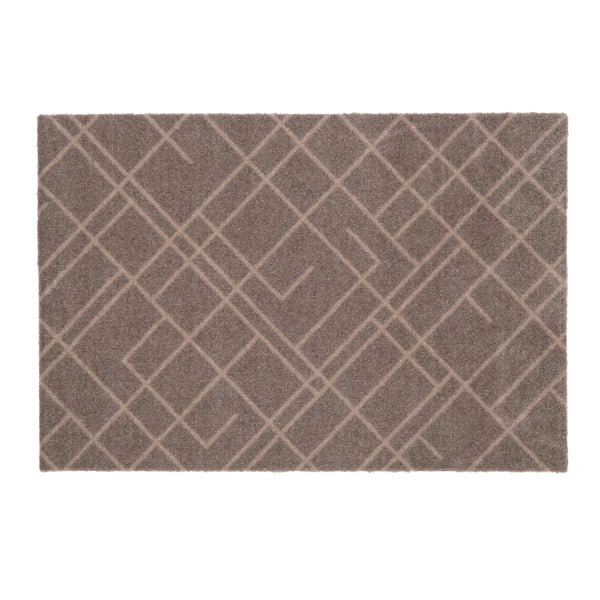 FUßMATTE 60 x 90 cm - LINES SAND/BEIGE