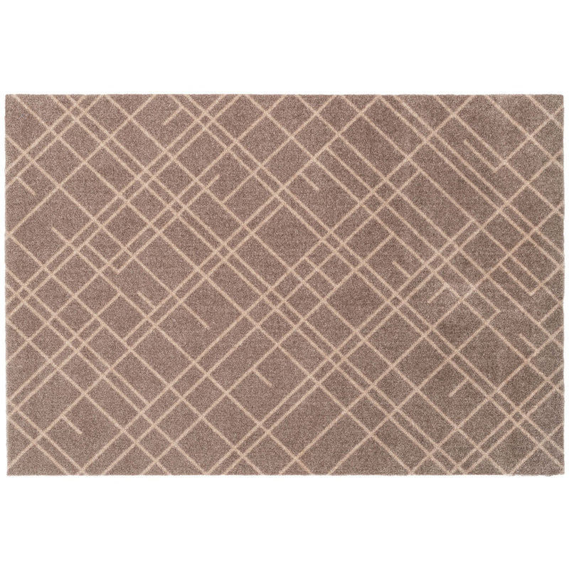 FUßMATTE 90 X 130 CM - LINES SAND/beige