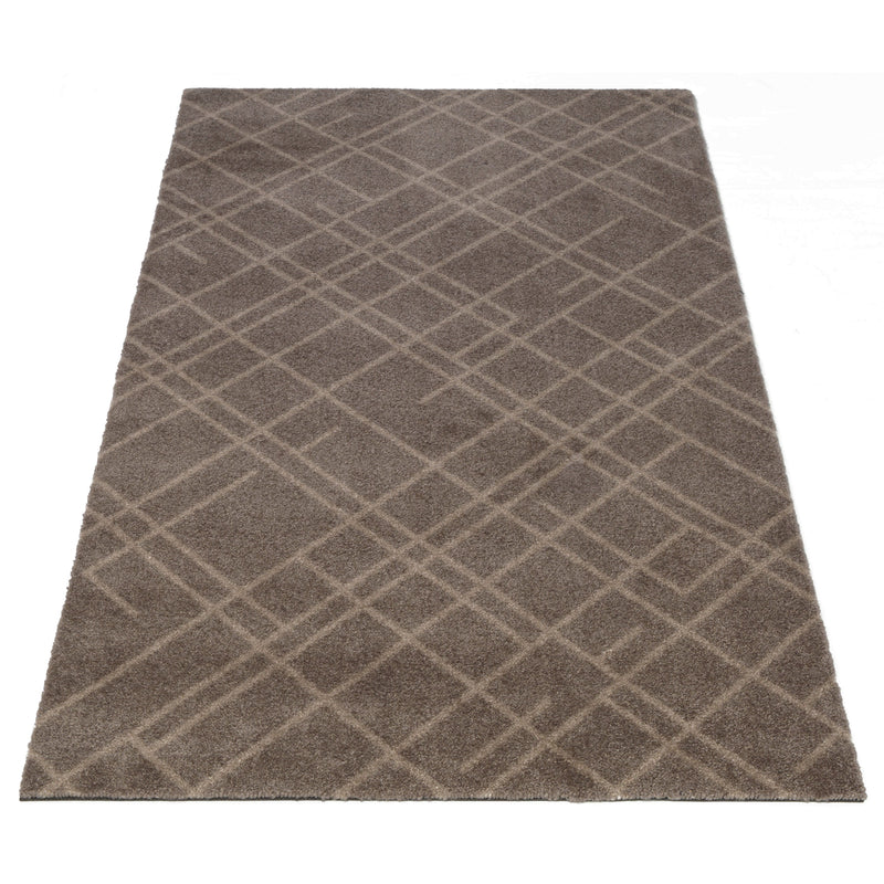 FUßMATTE 67 x 150 CM - LINES SAND/BEIGE
