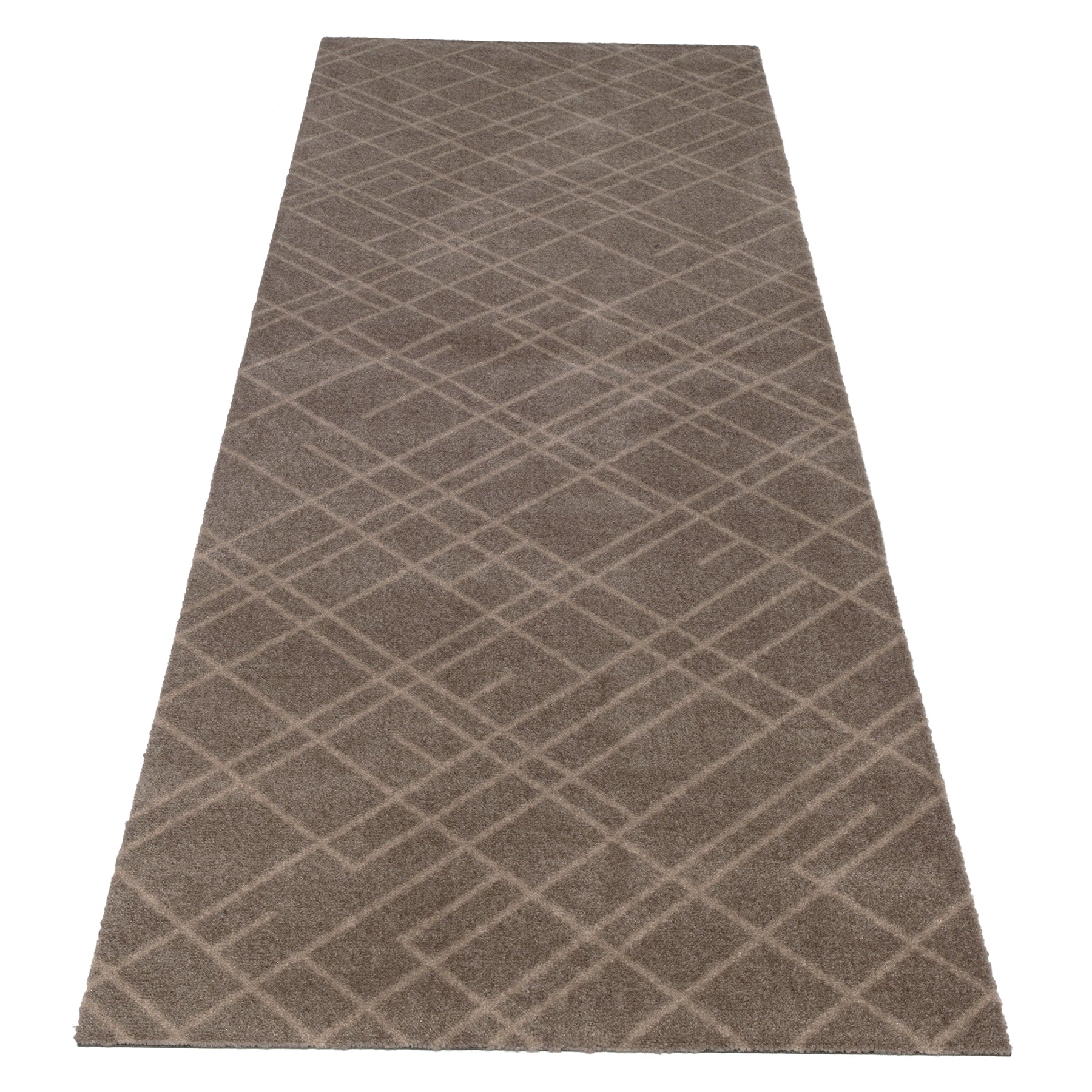 FUßMATTE 67 x 200 CM - LINES SAND/BEIGE