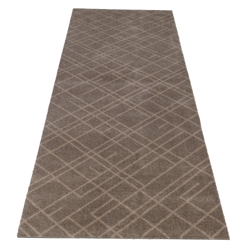 FUßMATTE 90 x 200 CM - LINES SAND/beige