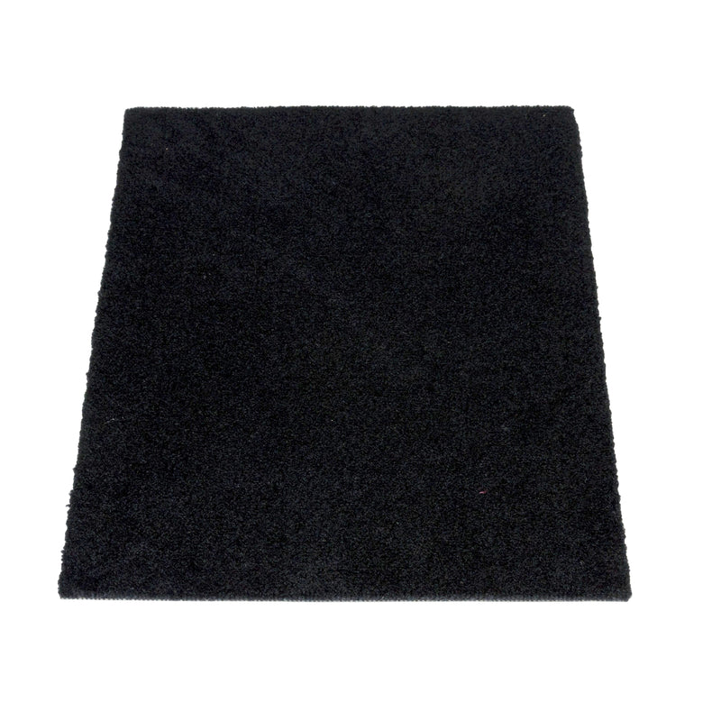 FUßMATTE 40 x 60 cm - UNI COLOR SCHWARZ