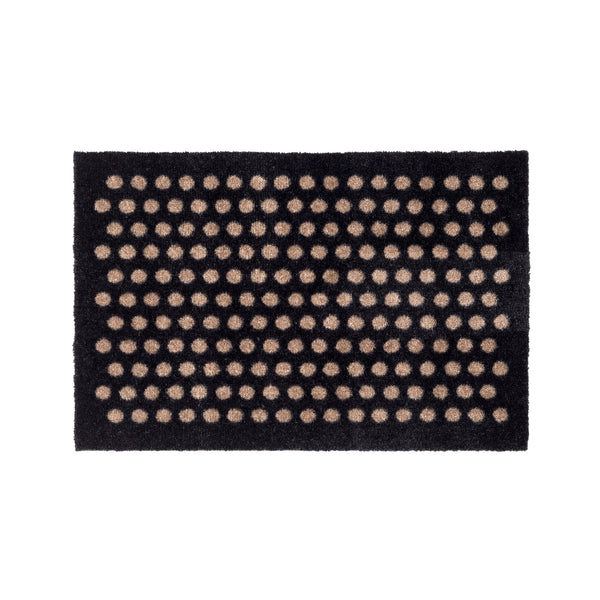 FUßMATTE 40 x 60 CM - DOT SCHWARZ/SAND