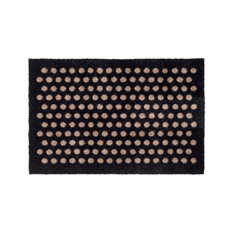 FUßMATTE 40 x 60 CM - DOT SCHWARZ/SAND