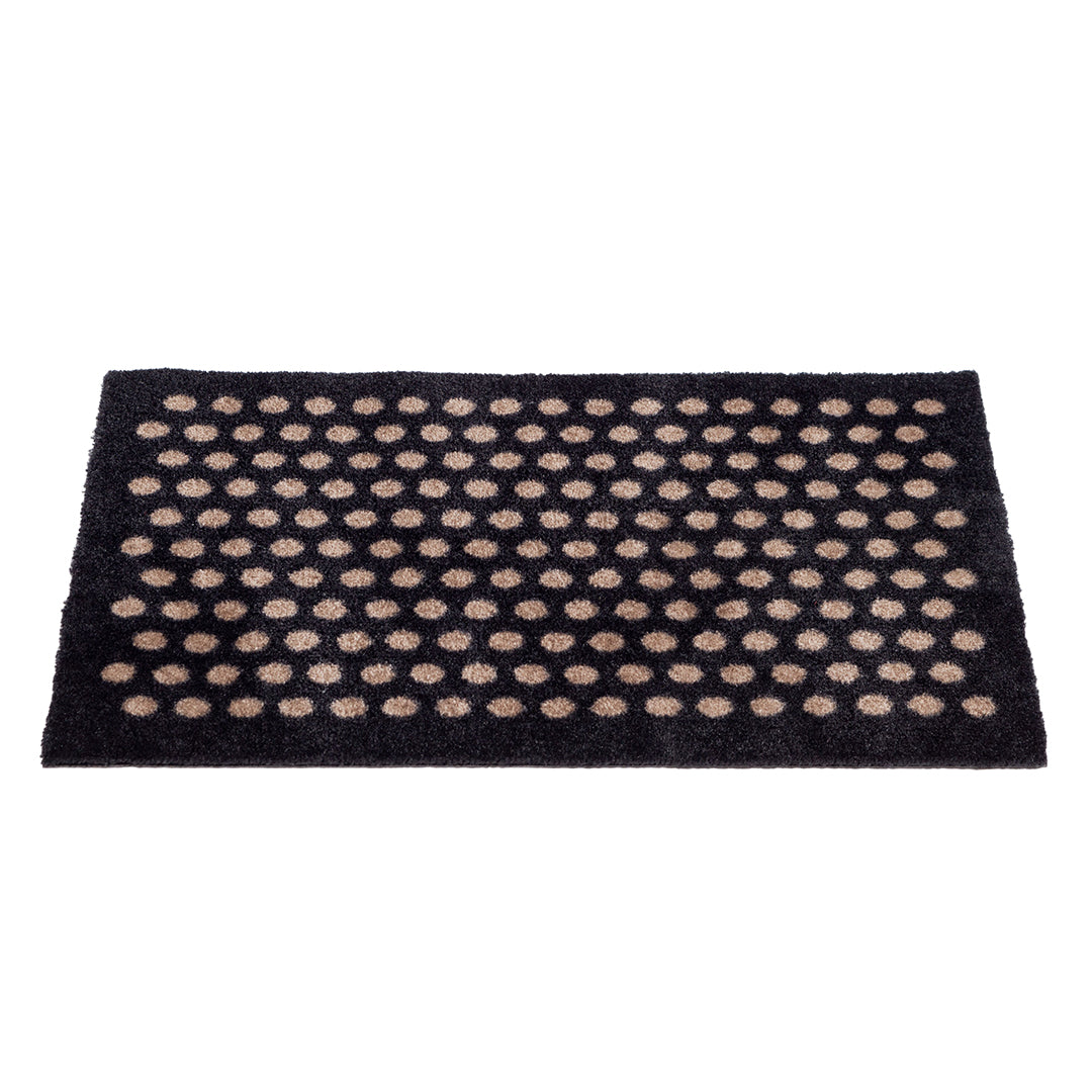 FUßMATTE 40 x 60 CM - DOT SCHWARZ/SAND