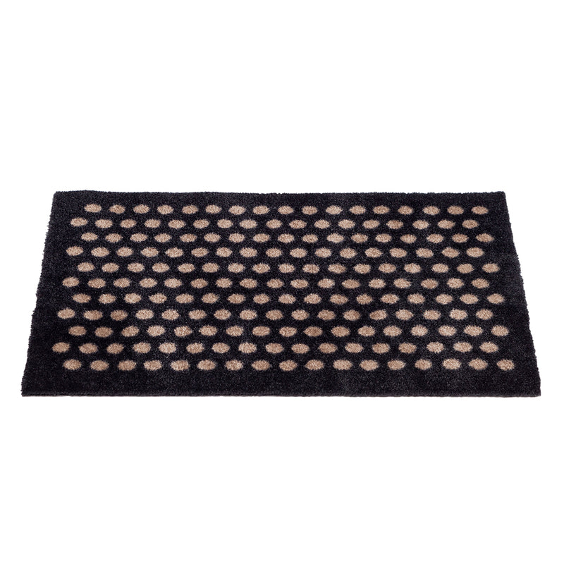 FUßMATTE 40 x 60 CM - DOT SCHWARZ/SAND