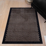 FUßMATTE 90 x 130 CM - DOT SCHWARZ/SAND