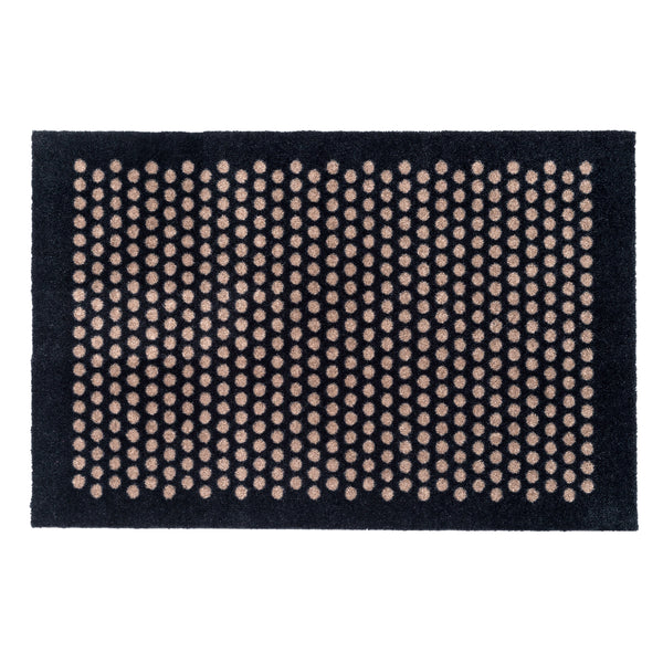 FUßMATTE 60 x 90 CM - DOT SCHWARZ/SAND