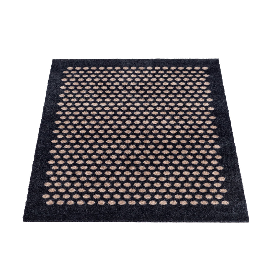 FUßMATTE 60 x 90 CM - DOT SCHWARZ/SAND