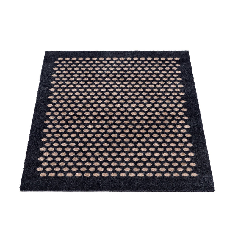 FUßMATTE 60 x 90 CM - DOT SCHWARZ/SAND