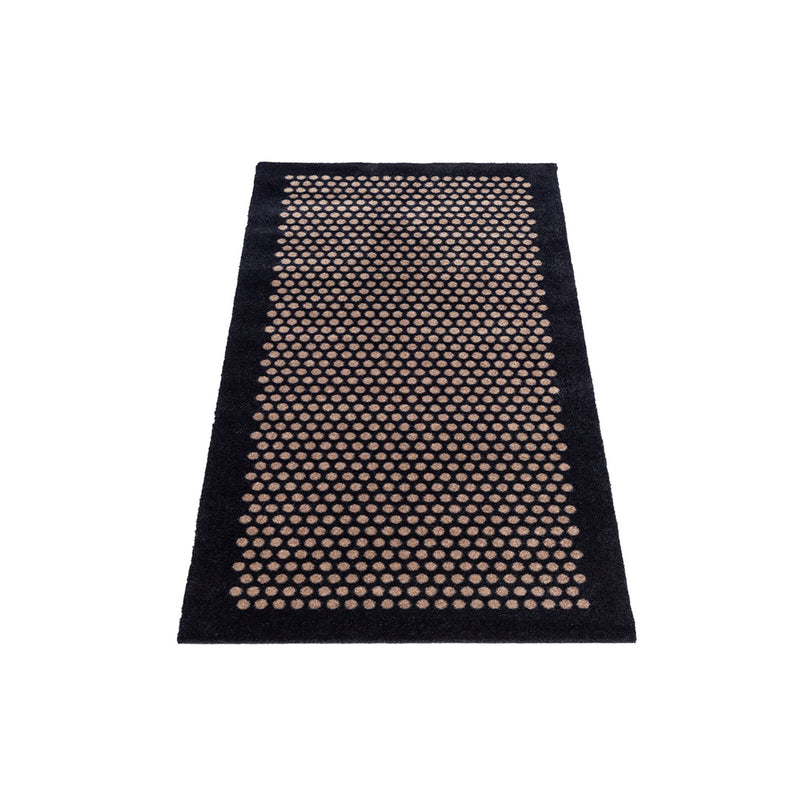 FUßMATTE 67 x 150 DOT SCHWARZ/SAND