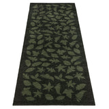 FUßMATTE 67 x 200 CM - LEAVES DARK GREEN