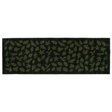 FUßMATTE 67 x 200 CM - LEAVES DARK GREEN