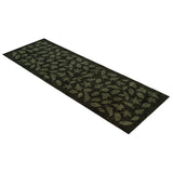 FUßMATTE 67 x 200 CM - LEAVES DARK GREEN