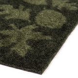 FUßMATTE 40 x 60 CM - LEAVES/DARK GREEN