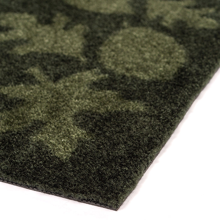 FUßMATTE 40 x 60 CM - LEAVES/DARK GREEN