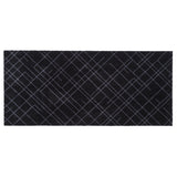 FUßMATTE 67 x 150 CM - LINES SCHWARZ/GRAU