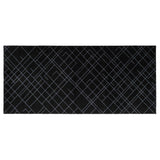 FUßMATTE 90 x 200 CM - LINES SCHWARZ/GRAU
