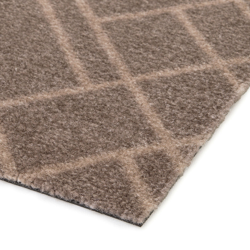FUßMATTE 67 x 150 CM - LINES SAND/BEIGE