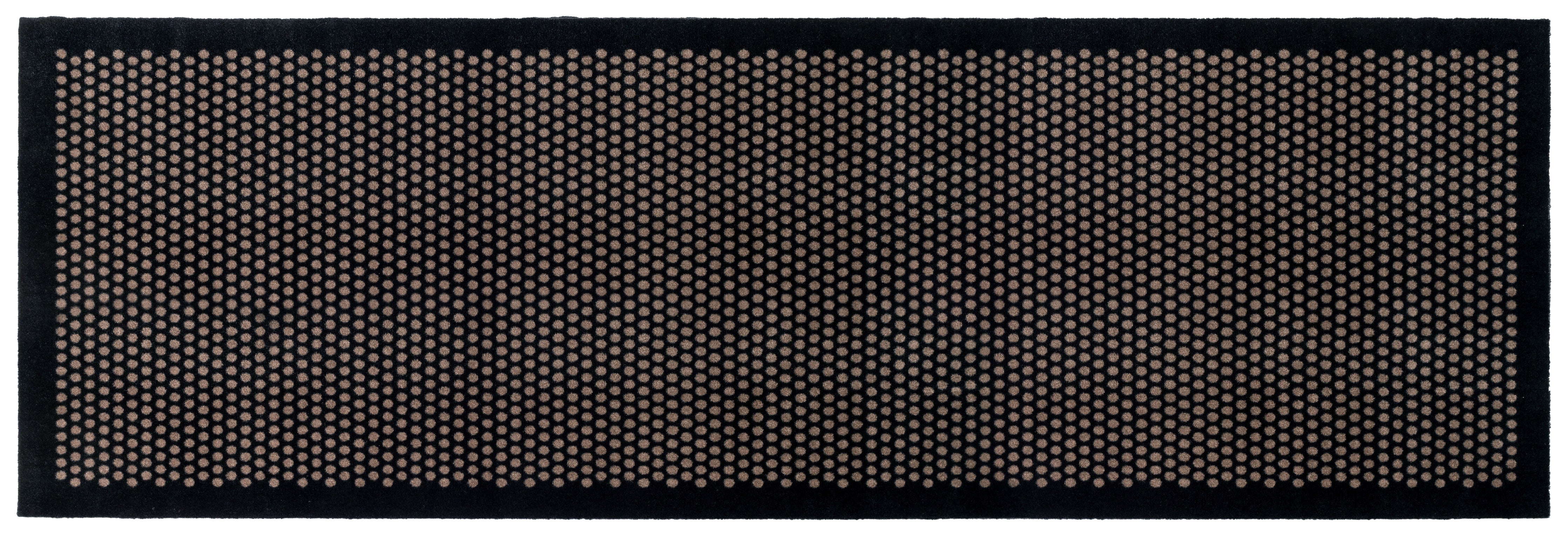 FUßMATTE 100 x 300 cm - DOT SCHWARZ/SAND