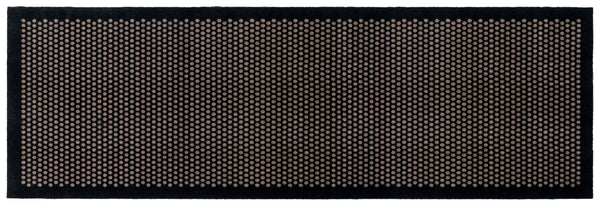 FUßMATTE 100 x 300 cm - DOT SCHWARZ/SAND