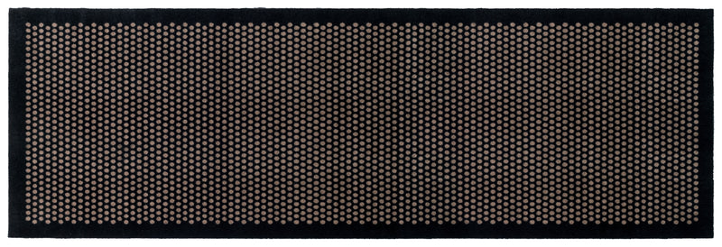 FUßMATTE 100 x 300 cm - DOT SCHWARZ/SAND