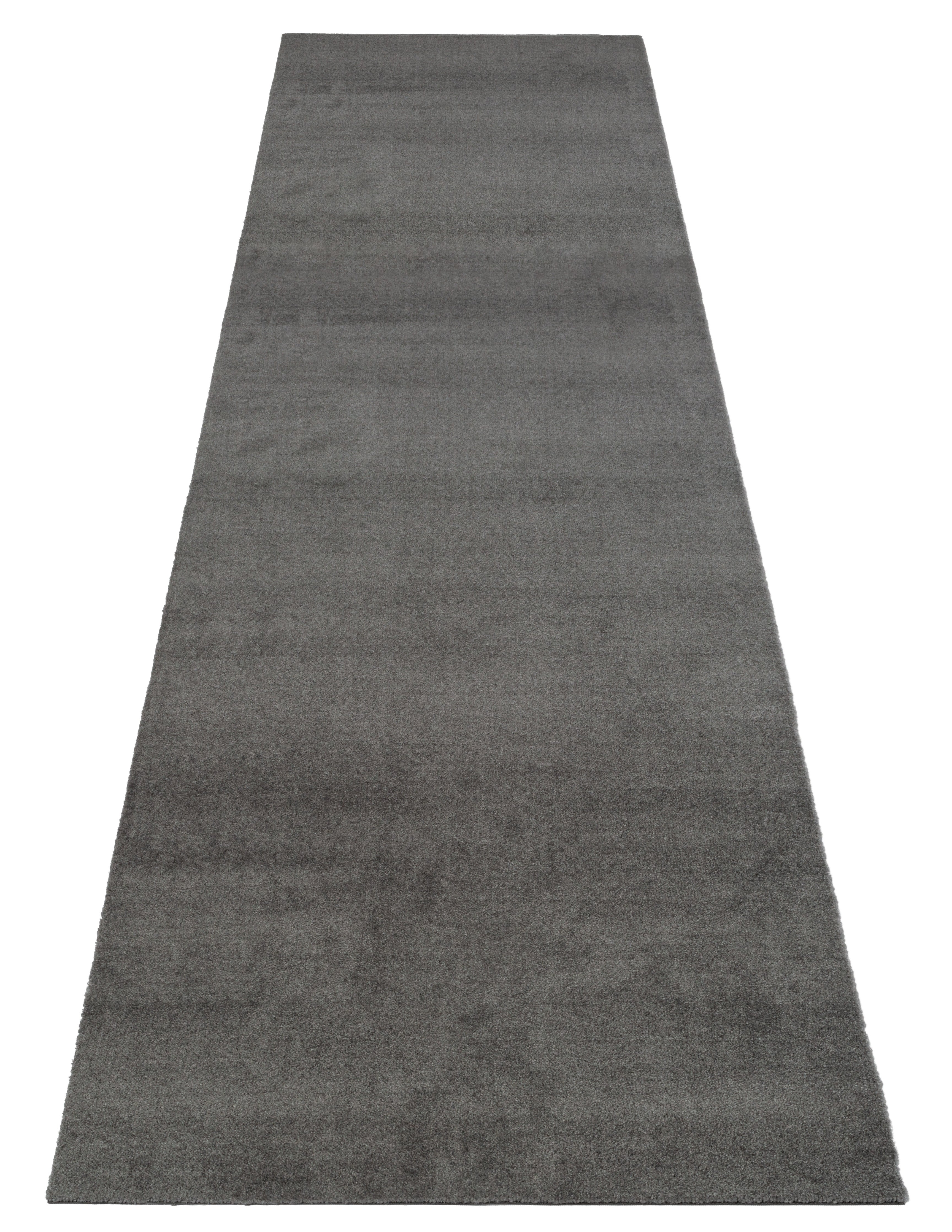 FUßMATTE 100 x 300 CM - UNI COLOR STAHLGRAU