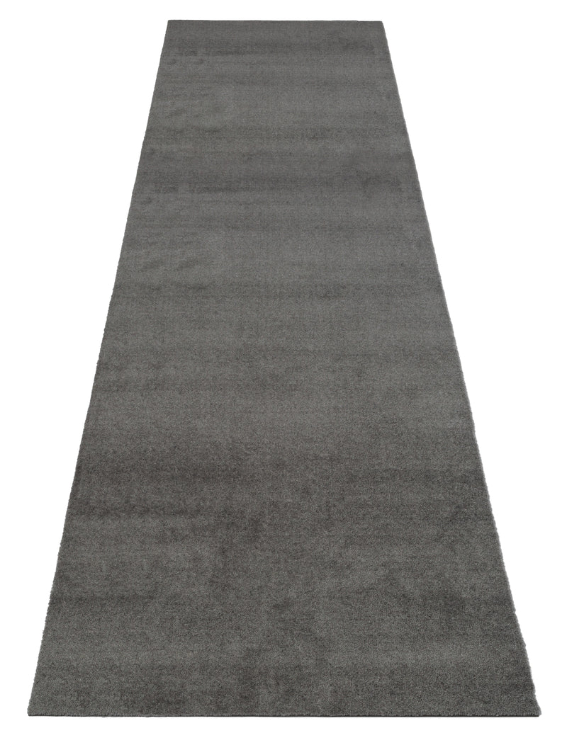 FUßMATTE 100 x 300 CM - UNI COLOR STAHLGRAU